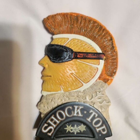 Shock Top Belgian White beer-tap keg handle 12", Snowflake design - Picture 2 of 12